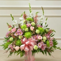 Multicolor Pastel Sympathy Floor Basket