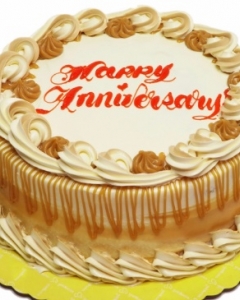 anniversary caramel cake